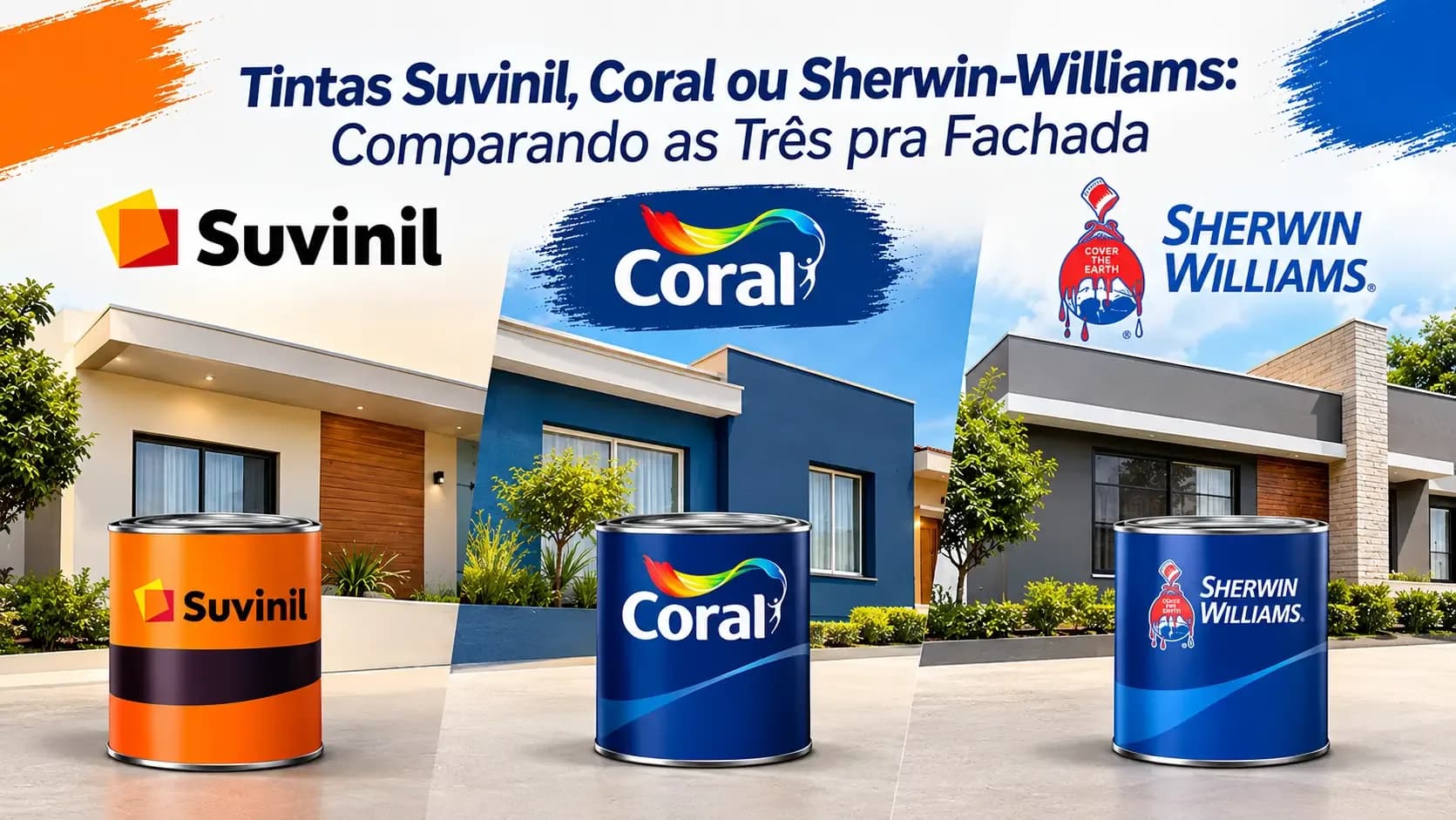 Melhor Tinta Impermeabilizante para Fachada em 2026: Suvinil, Coral ou Sherwin-Williams