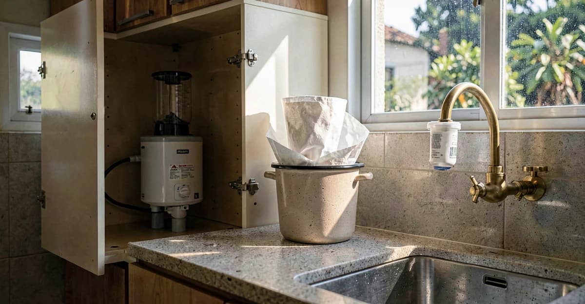 Filtro de água residencial: 3 tipos comparados com custos reais