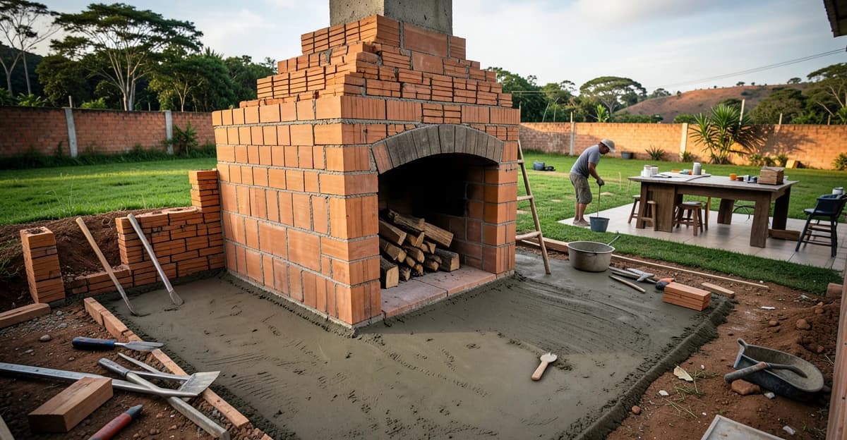Forno de Pizza a Lenha: Construção passo a passo