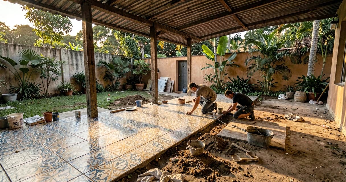 porcelanato área externa: Por que a resistência de um piso externo é diferente do interno