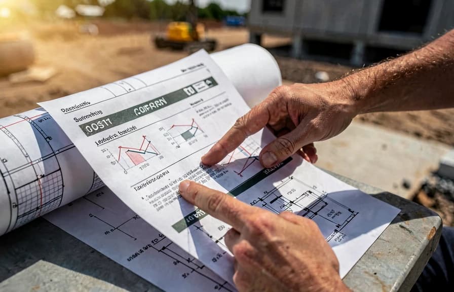Detalhamento do orçamento de obra por etapa, planta e planilha de custos